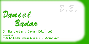 daniel badar business card